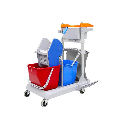 帶剎車靈動型排拖系統清潔車 配垃圾袋、15L水桶*2 JDB R30B